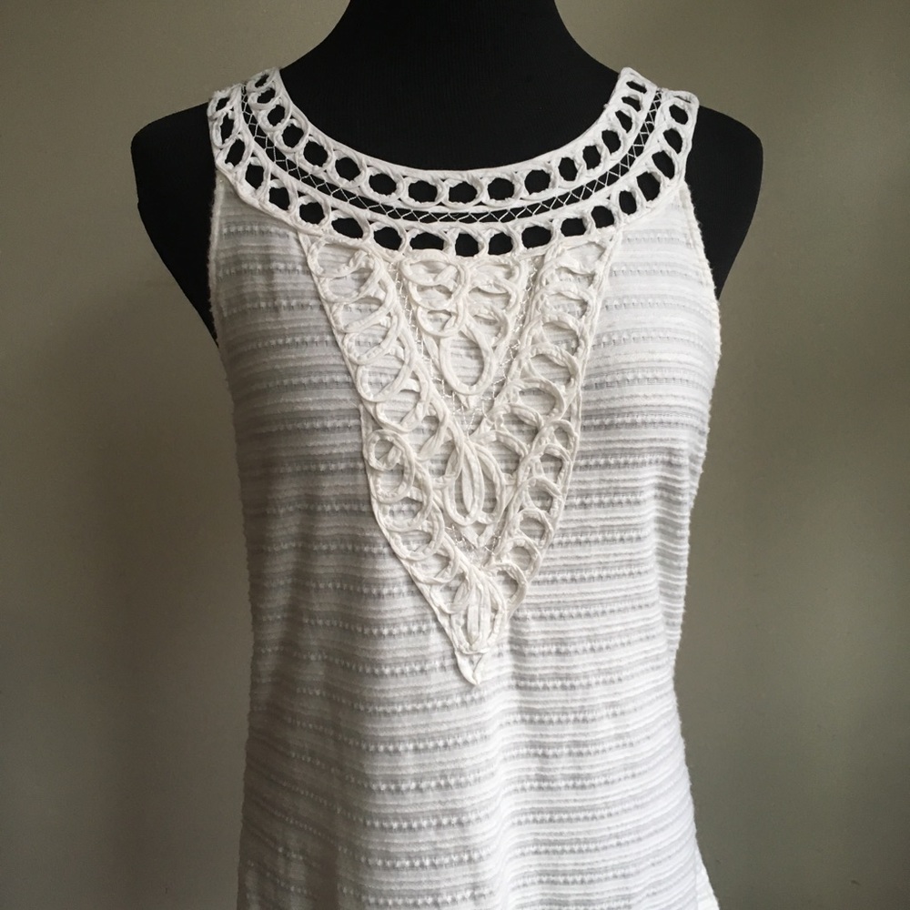 9 HI5 STCL Anthropologie white tank size L
